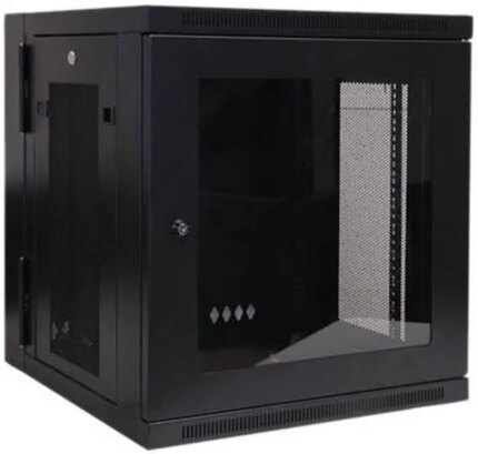 Tripp Lite 12U Wall-Mount Rack Enclosure Cabinet with Clear Acrylic Window, Hinged Back, Switch-Depth (SRW12USG)