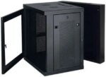 Tripp Lite 12U Wall-Mount Rack Enclosure Cabinet with Clear Acrylic Window, Hinged Back, Switch-Depth (SRW12USG)