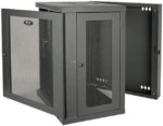 Tripp Lite 15U Wall-Mount Rack Enclosure Cabinet, Hinged Back, Switch-Depth (SRW15US)