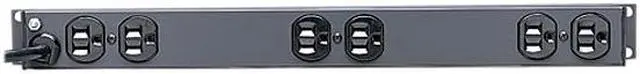 Tripp Lite 1U Rack-Mount Power Strip, 12-Outlets, 15 Ft. Cord (RS-1215)