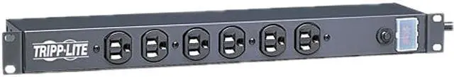 Tripp Lite 1U Rack-Mount Power Strip, 12-Outlets, 15 Ft. Cord (RS-1215)