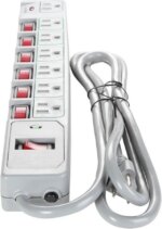 Tripp Lite 7-Outlet Surge Protector Power Strip, 6 Feet Cord, 1080 Joules, Individually-Controlled Outlets (TLP76MSG)