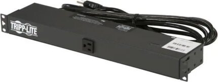Tripp Lite Basic PDU, 15A, 13 Outlets (5-15R), 120 V, 5-15P Input, 15 ft. Cord, 1U Rack-Mount Power (PDU1215)