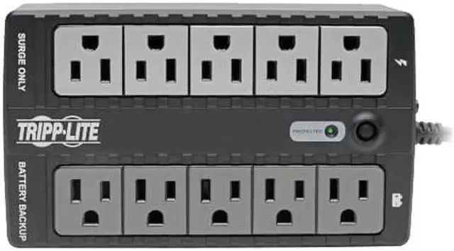 Tripp Lite Internet Office 120V 600 VA 300 Watts Standby UPS, Ultra-Compact Desktop, USB (INTERNET600U)