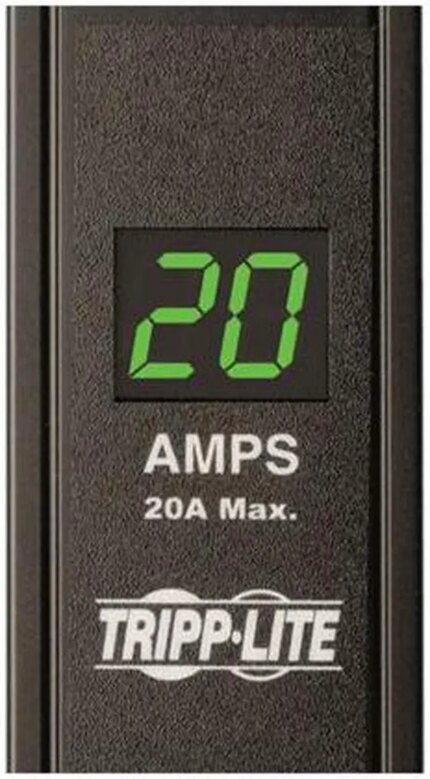 Tripp Lite Metered PDU, 20A, 28 Outlets (5-15/20R), 120 V, L5-20P/5-20P Adapter, 15 ft. Cord, 0U Vertical Rack-Mount Power (PDUMV20)
