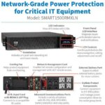 Tripp Lite series SmartPro 1440VA 1440W 120V Line-Interactive Sine Wave UPS - 8 Outlets, Extended Run, Network Card Included, LCD, USB, DB9, 2U
