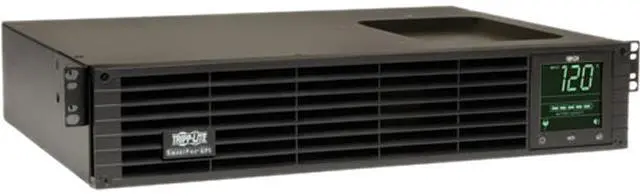 Tripp Lite SMART1000RM2U Series SmartPro 120V 1kVA 800W Line-Interactive Sine Wave UPS, 2U Rack/Tower, Network Card Options, LCD, USB, DB9, 6 Outlets