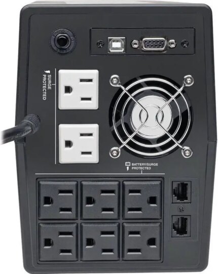 Tripp Lite SMART1500TSU Series 1440VA 1200W Line-Interactive UPS - 8 NEMA 5-15R Outlets, AVR, 120V, 50/60 Hz, USB, LCD, Tower - Tower - AVR - 8 Hour