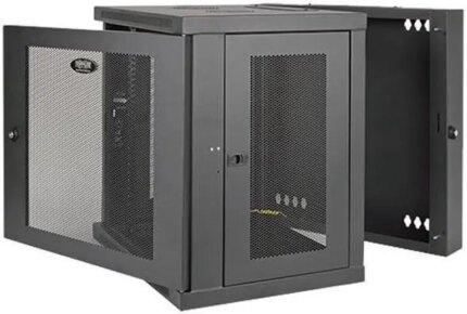 Tripp Lite SmartRack 12U UPS-Depth Wall-Mount Rack Enclosure Cabinet, Hinged Back