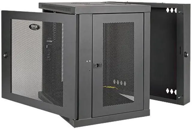 Tripp Lite SmartRack 12U UPS-Depth Wall-Mount Rack Enclosure Cabinet, Hinged Back
