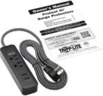 Tripp Lite Surge Protector Power Strip 2-Outlet 2 USB Ports 2.1A TLP206USB