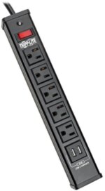 TRIPP LITE TLM526USBB 6.0 Feet 5 Outlets 450 Joules Surge Protector