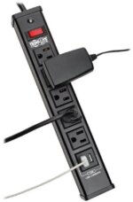 TRIPP LITE TLM526USBB 6.0 Feet 5 Outlets 450 Joules Surge Protector