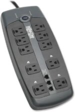 TRIPP LITE TLP1008TEL 8 Feet 10 + TEL Outlets 2395 Joules Protect It! Surge Suppressor