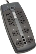 TRIPP LITE TLP1008TEL 8 Feet 10 + TEL Outlets 2395 Joules Protect It! Surge Suppressor