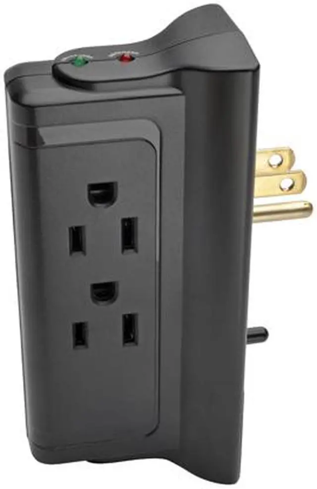 TRIPP LITE TLP4BK Wall Mount 4 Outlets 720 Joules Protect It! Surge Suppressor