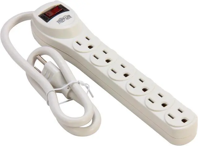 TRIPP LITE TLP602 2 Feet 6 Outlets 180 Joules Protect It! Surge Suppressor