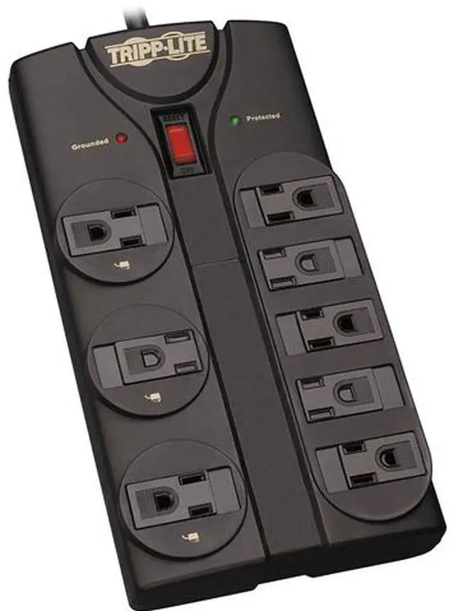 TRIPP LITE TLP808B 8 Feet 8 Outlets 1440 Joules Surge Protector