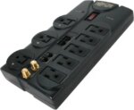 TRIPP LITE TLP810NET 10 Feet 8 Outlets 3240 Joules 8 Outlets 3240 Joules 10 Feet Cord with Tel / DSL / Coax Protect It! Surge Suppressor