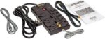 TRIPP LITE TLP810NET 10 Feet 8 Outlets 3240 Joules 8 Outlets 3240 Joules 10 Feet Cord with Tel / DSL / Coax Protect It! Surge Suppressor