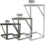Tripp Lite Wall-Mount 2-Post Open Frame Rack, 8U / 12U / 22U Expandable Low-Profile Switch-Depth (SRWO8U22)