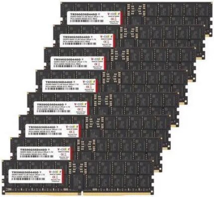 V-COLOR DDR5 512GB (64GBx8) 5600MHz CL46 4Gx4 2Rx4 ECC R-DIMM (ECC Registered DIMM) 1.1V Memory Ram for Server and Workstations with Hynix IC