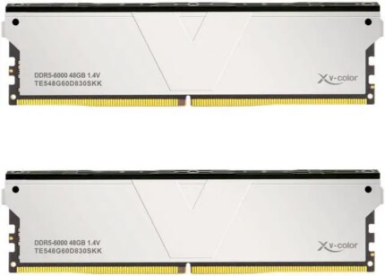 V-Color DDR5 96GB (48GBx2) 6000MHz CL30 2Rx8 OC ECC UNBUFFERED DIMM 1.4V (Overclocking ECC UDIMM) Memory Ram for Server (TE548G60D830SKK)