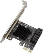 Weastlinks PCIe to 4 Ports SATA 3 III 3.0 6 Gbps SSD Adapter PCI-e PCI Express x1 Controller Board Expansion Card Support x4 x6 x8 x16