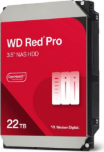 Western Digital 22TB WD Red Pro NAS Internal Hard Drive HDD - 7200 RPM, SATA 6 Gb/s, CMR, 512 MB Cache, 3.5" - WD221KFGX