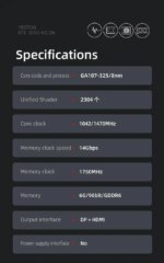 Yeston GeForce RTX 3050 6GB GDDR6 LP Graphics cards pci express 3.0 video cards Desktop computer PC video gaming graphics card RTX3050 - 6GD6 LP
