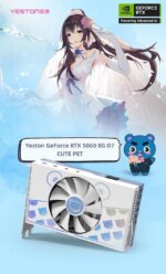 Yeston RTX 5060 8GB GDDR7 cute pet Graphics cards pci express 5.0 video cards Desktop computer PC video gaming graphics card