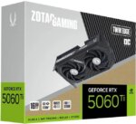 ZOTAC Twin Edge OC GeForce RTX 5060 Ti PCI Express 5.0 x8 16GB 128-Bit GDDR7 Graphics Card ZT-B50620H-10M